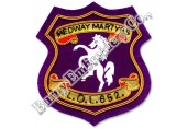 Masonic Horse Shield Hands Embroidery Blazer Badge
